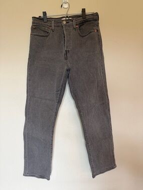 Levi's Gray Wedgie Straight Leg Jeans